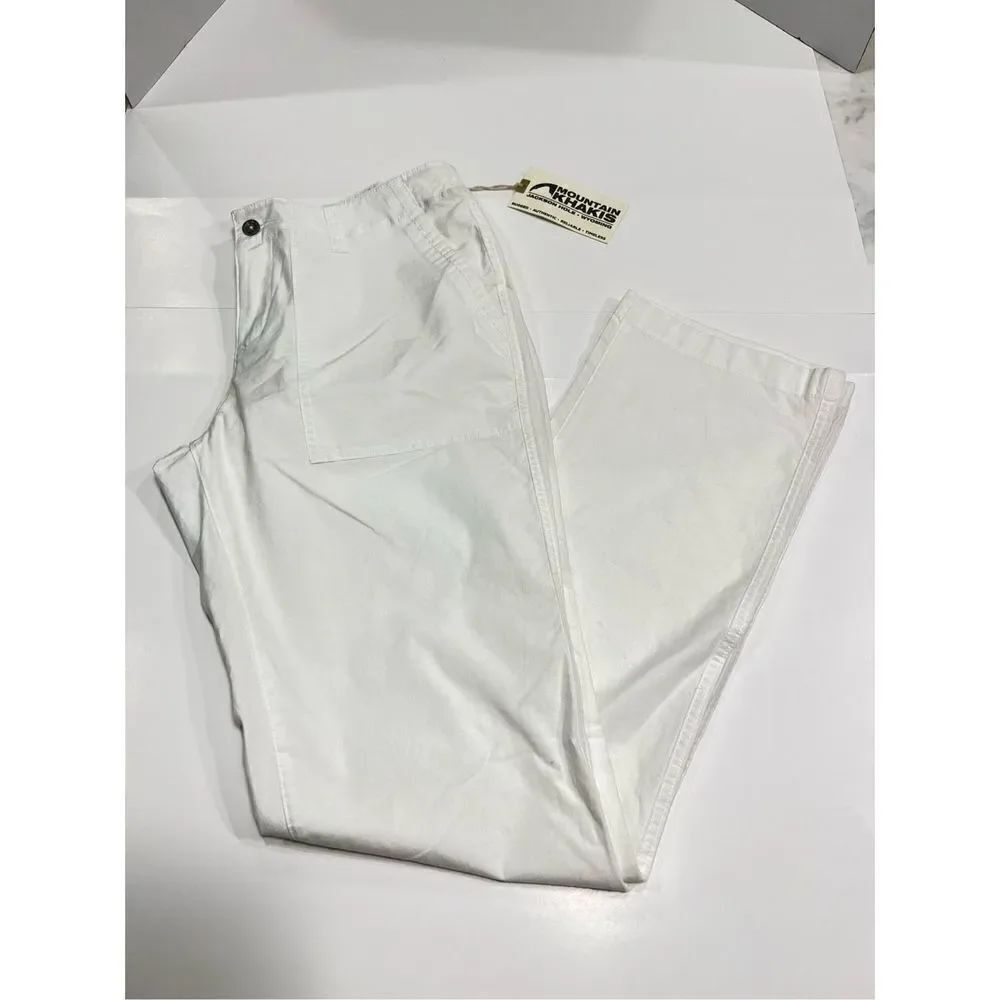 NWT Mountain Khakis White Sandbar Classic Fit Pants Size 8 Women’s